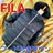 込み★686★FILA/フィラ★真っ黒ダウンジャケット★XO★