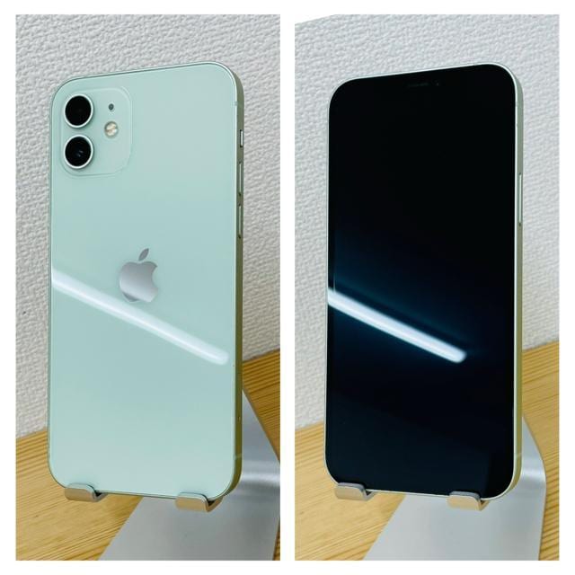 B 100% iPhone 12 256 GB SIMt[ O[@{  Ɠd/AV 
