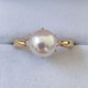 c^ TASAKI _Ch~p[ O K18YG 7.3mm 0.03ct 3.6g