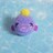 ハンドメイド♪ポンポンフェイスブローチ★海・水辺の生き物ver★チョウチンアンコウ
