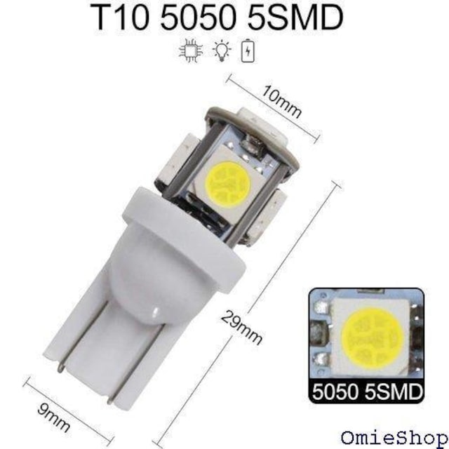 T10 LED ԗp Cg 5SMD W5W EFb g |WV io[ [v ou zCg 139  /oCN
