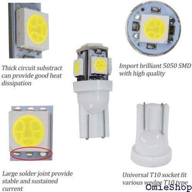 T10 LED ԗp Cg 5SMD W5W EFb g |WV io[ [v ou zCg 139  /oCN