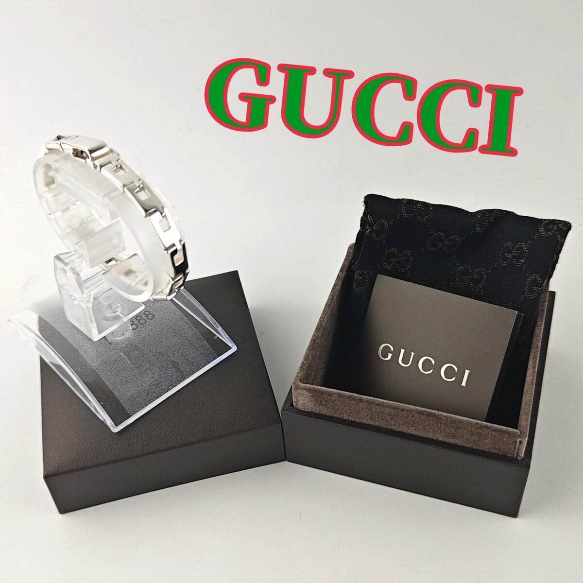 GUCCI ブレスレットウォッチ&取り説箱付き　正常に作動中 GUCCI ブレスレットウォッチ&取り説箱付き 正常に作動中 - メルカリ