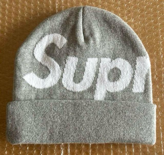 Supreme Big Logo Beanie Heather Grey 24fw Vv[ rbO S r[j[  uh 