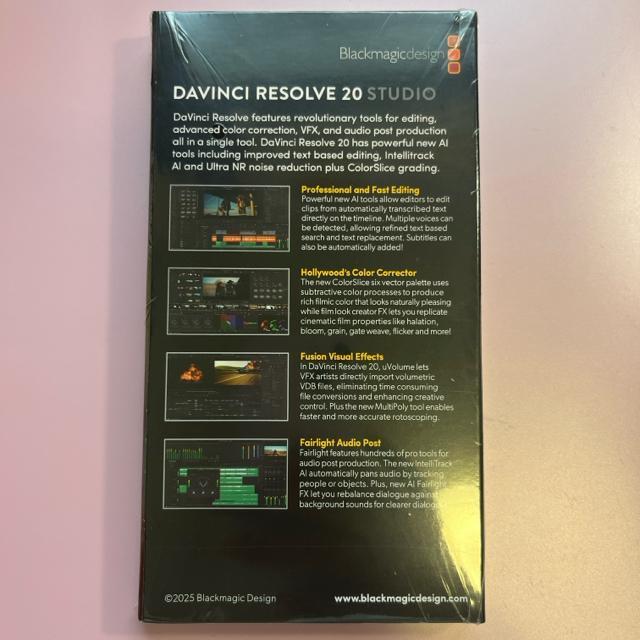 DaVinci Resolve 20 スタジオ 新品未開封 DaVinci Resolve 20 スタジオ 新品未開封 - メルカリ