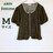 axes femme アクシーズ 半袖 カーディガン フリル付き ジップアップ M N2m