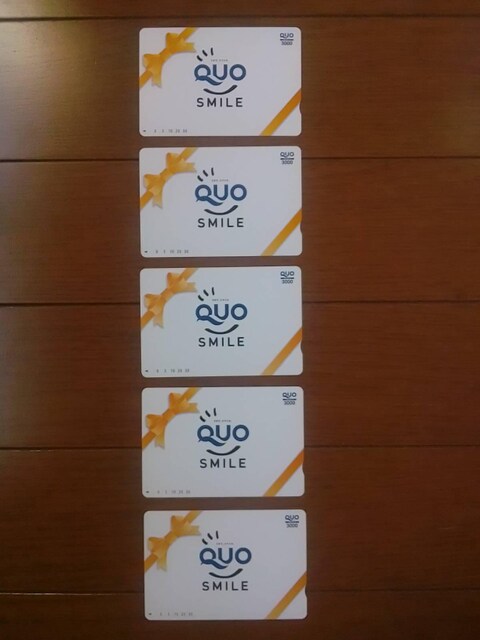 NI J[h QUO CARD 3,000~ 5   `Pbg/ 