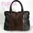 FURLA フルラ レザー スエード ハンドバッグ