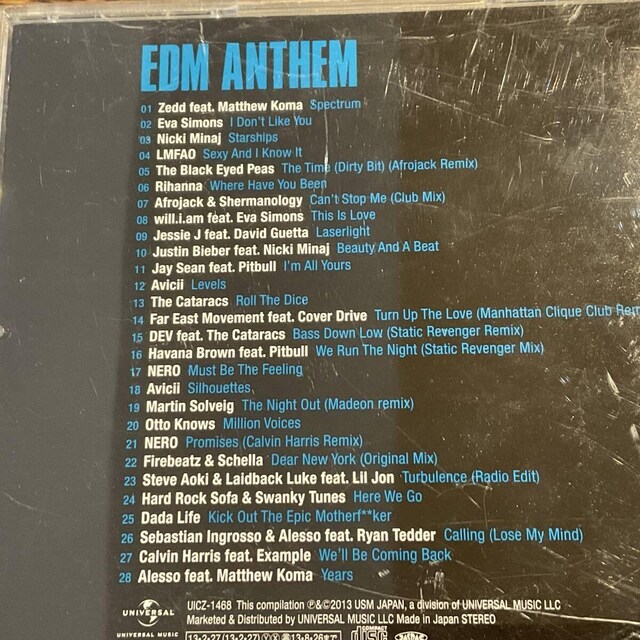 yEDM ANTHEMzUICZ-1468  CD/DVD/rfI 