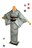 夏物 小紋 絽 中古 着物 送料無料 最高級 新品同様 流水 飛鶴 風景 身丈158.5cm 裄丈64.5cm 正絹 T3610