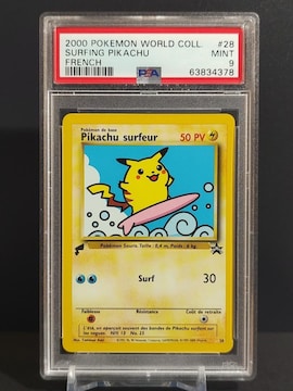 PSA9@COŃ|PJ[h(tX)@2000N@Pikachu@surfeur