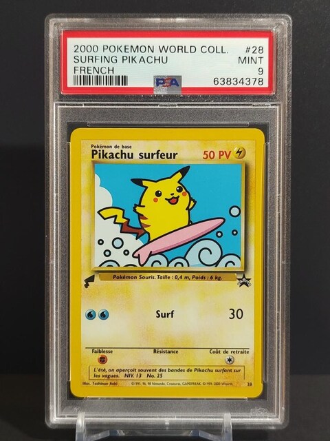 PSA9@COŃ|PJ[h(tX)@2000N@Pikachu@surfeur   g[fBOJ[h 