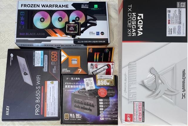 yViQ[~OPCzRyzen7 7800X3D RX9070XT 32GB SSD1TB 850W  PC{/Ӌ@ 