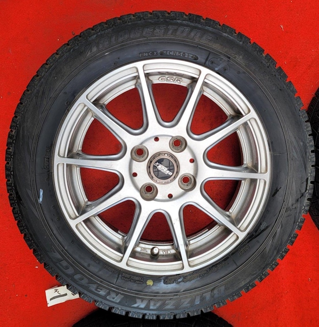 NXXs[hCSR 14in 4.5J +43 PCD100 BRIDGESTONE BLIZZAK REVO G  /oCN