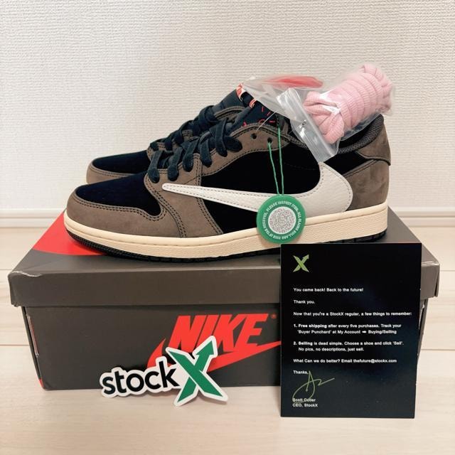 TRAVIS SCOTT~AIR JORDAN1LOW OG "MOCHA"26.5cm   uh 