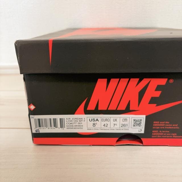 TRAVIS SCOTT~AIR JORDAN1LOW OG "MOCHA"26.5cm   uh 