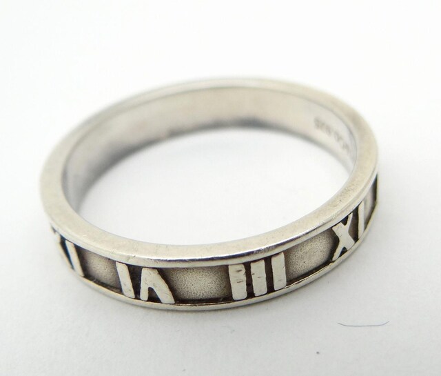 TIFFANY&CO. eBt@j[ AgX O w SV925 #18.5USEDyz  uh 