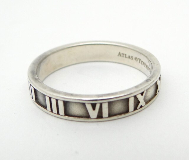 TIFFANY&CO. eBt@j[ AgX O w SV925 #18.5USEDyz  uh 