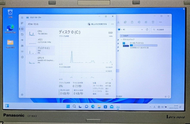 Panasonic Let'snote Corei5 16GB SSD512GB Windows11 Office2024  PC{/Ӌ@ 