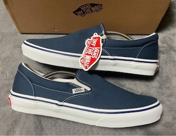 Vi@VANS V98CLA SLIP ON NAVY oY@Xb|@lCr[@29cm Y@V98pՁ@AJ[