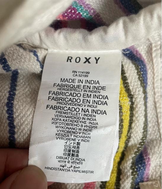 ROXY LV[@Ch@LoX@bNTbN@MADE IN INDIA@C@r[`@T[tB@XP[^[@  t@bV 