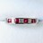 ダイヤモンド×ルビー 一文字 エタニティ リング Pt900 0.41ct 0.18ct 4.7g