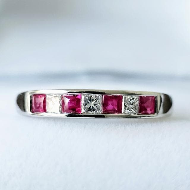 _Ch~r[ ꕶ G^jeB O Pt900 0.41ct 0.18ct 4.7g  ANZT[/v 