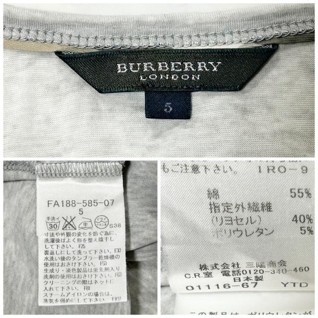 ɔi BURBERRY o[o[ ^Ngbv 5 O[ {  uh 