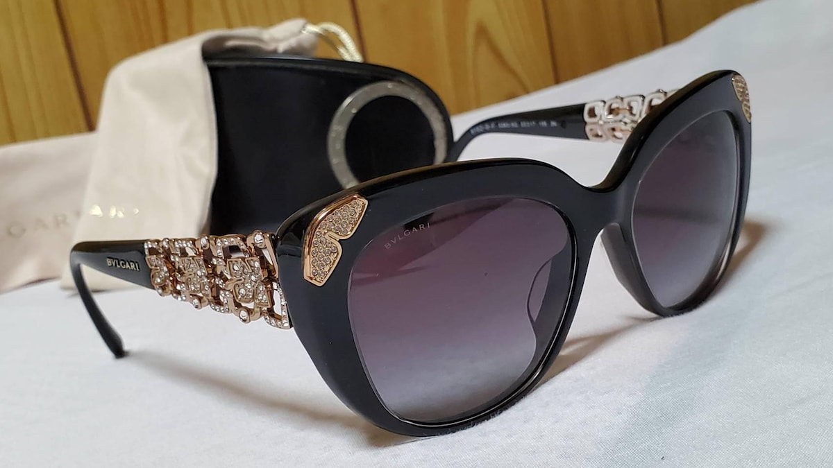 【美品】BVLGARI ブルガリ サングラス カメリアフラワー 8172-B-F BVLGARI - 正規限定 ブルガリ カメリア ラグジュアリーフラワー
