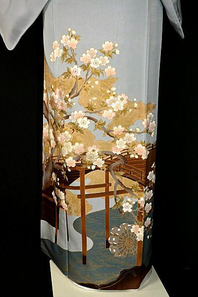 色留袖 最高峰 新品同様 皇室デザイナー 中村乃武夫 花文 3つ紋
