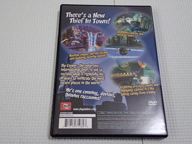 PS2SLY COOPER AND THE THIEVIUS RACCOONUS CO kĔ  Q[{/\tg 