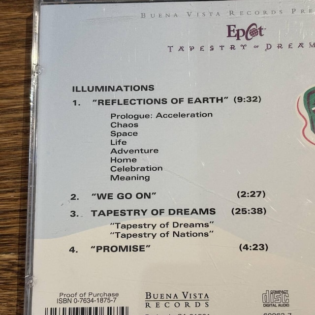 yEpcot Illuminations: Tapestry Of Dreams  CD/DVD/rfI 