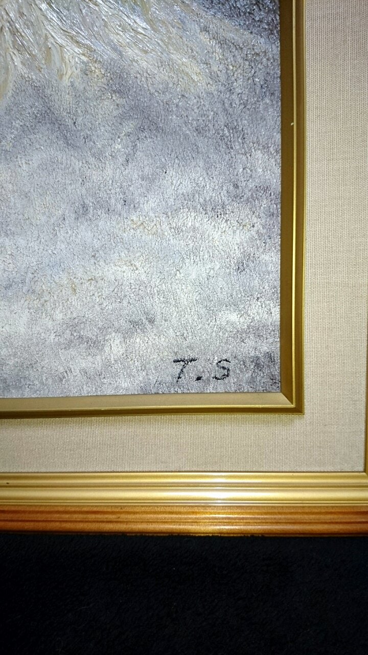 大開運 白富士 絵画 油絵 スピリチュアルアート 風水 幸運 金運