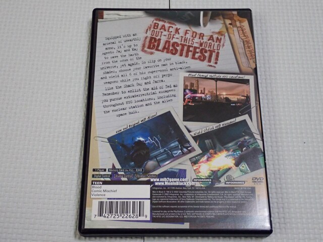 PS2MEN IN BLACK 2 ALIEN ESCAPE CO kĔ  Q[{/\tg 