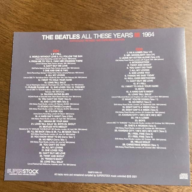 A 2g@THE BEATLES / ALL THESE YEARS 1964 ANTHOLOGY r[gY  ^gObY 