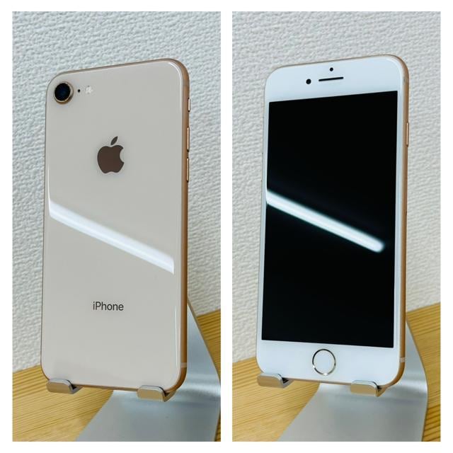B 100% iPhone 8 64 GB SIMt[ S[h {  Ɠd/AV 