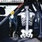 骸骨ステッカー(背面) フルバケRECAROレカロSP-G TS-G RS-Gに