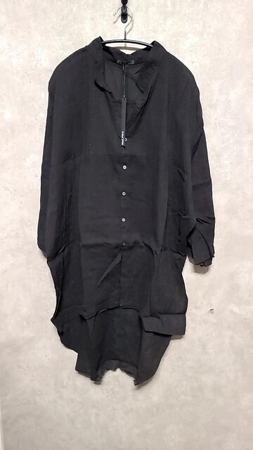 ViKMRiiP@Oversized Crepe Shirt@2BLACK 