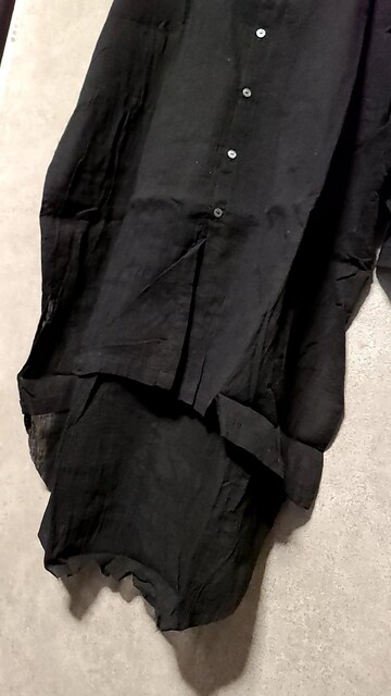 ViKMRiiP@Oversized Crepe Shirt@2BLACK