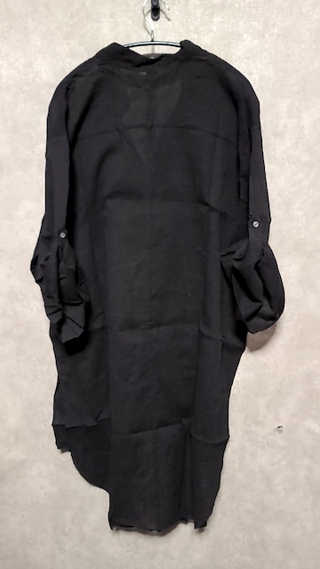 ViKMRiiP@Oversized Crepe Shirt@2BLACK