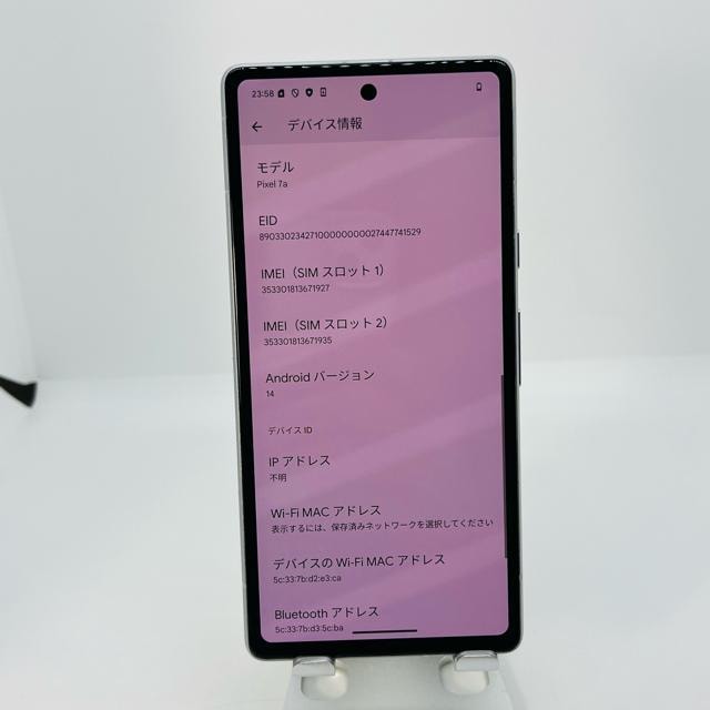 A Pixel 7a 128 GB SIMt[@zCg@{  Ɠd/AV 