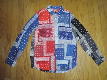SOPHNET. \tlbg o_iVc M ԐD pb`[N yCY[ BANDANA REGULAR SHIRT