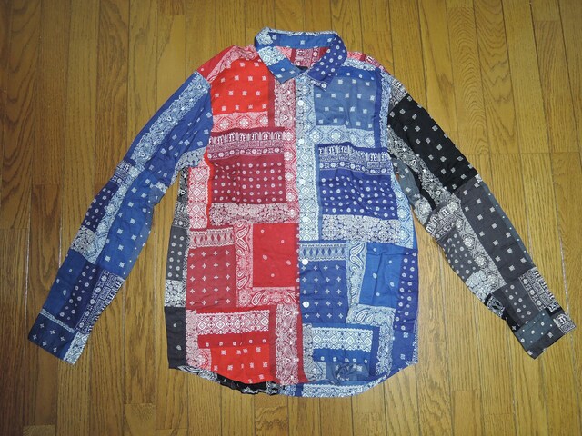 SOPHNET. \tlbg o_iVc M ԐD pb`[N yCY[ BANDANA REGULAR SHIRT   uh 