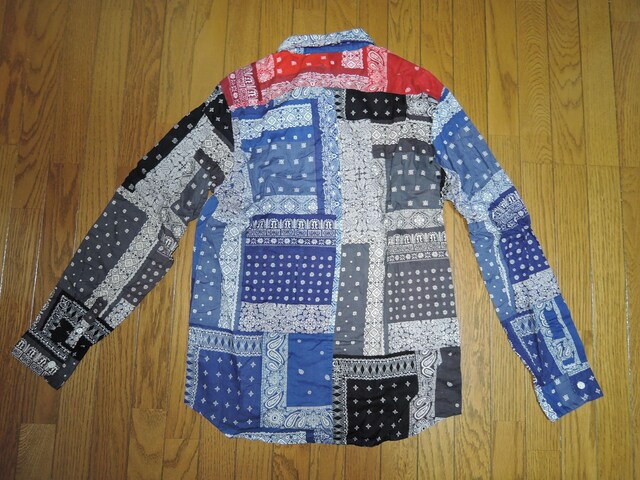 SOPHNET. \tlbg o_iVc M ԐD pb`[N yCY[ BANDANA REGULAR SHIRT  uh 