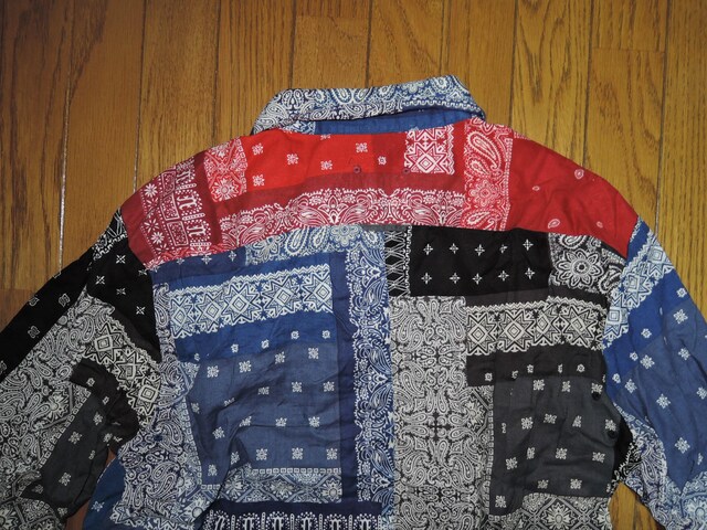 SOPHNET. \tlbg o_iVc M ԐD pb`[N yCY[ BANDANA REGULAR SHIRT  uh 