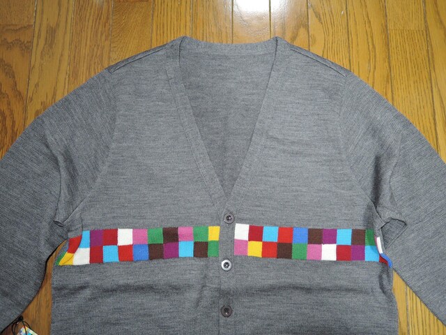 Viuniform experimentjtH[GNXyg J[fBK 1D COLOR CHART CARDIGAN  uh 