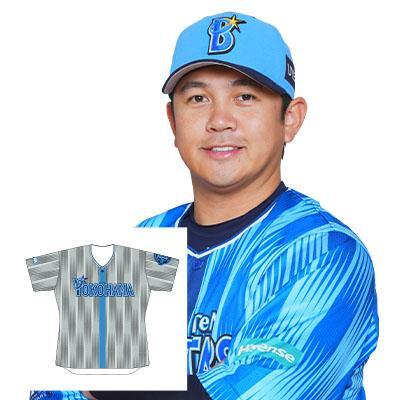 ベイスターズ　山﨑選手　サイン入りユニフォーム 19 山崎 康晃選手 直筆サイン入り交流戦ビジターユニフォーム