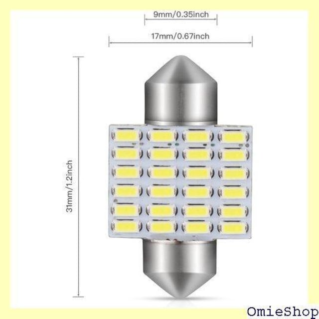 GOSMY T10 31mm LED 24A [ K-6500K 12V-24VΉ ԌΉ 2Zbg 52  /oCN