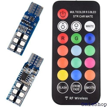 Futwod |WVv T10 LED RGB `J[ 13Fؑ Xg{ 3535SMD 12A 171