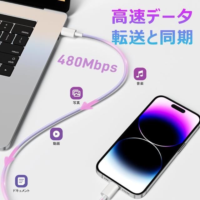 2Zbg iPhone [d 20W PD }[d USB C-LightningP[u2mt MFiEPSEF  Ɠd/AV 